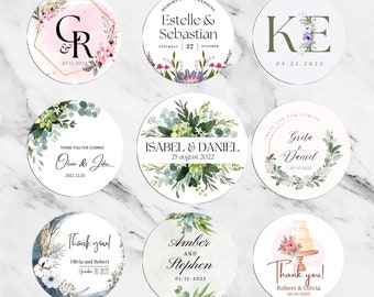 Wedding Custom Stickers | Custom Labels | Circle Logo Labels | Wedding Stickers | Personalized Labels | Business Stickers | Event Stickers