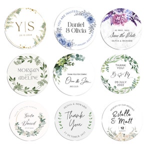 Wedding Custom Stickers | Custom Labels | Circle Logo Labels | Wedding Stickers | Personalized Labels | Business Stickers | Event Stickers