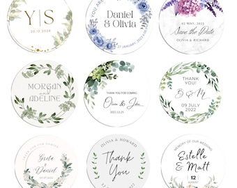 Wedding Custom Stickers | Custom Labels | Circle Logo Labels | Wedding Stickers | Personalized Labels | Business Stickers | Event Stickers