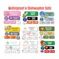 108 Waterproof Daycare Labels - Dishwasher Safe Stickers - Name Stickers - School Supply - Name Labels-Customized Labels- Daycare Labels