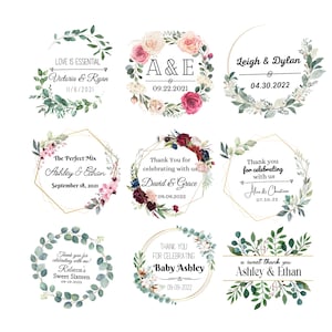 Pegatinas personalizadas / Etiquetas personalizadas / Etiquetas con logotipo circular / Pegatinas para bodas / Etiquetas personalizadas / Pegatinas comerciales / Pegatinas para eventos