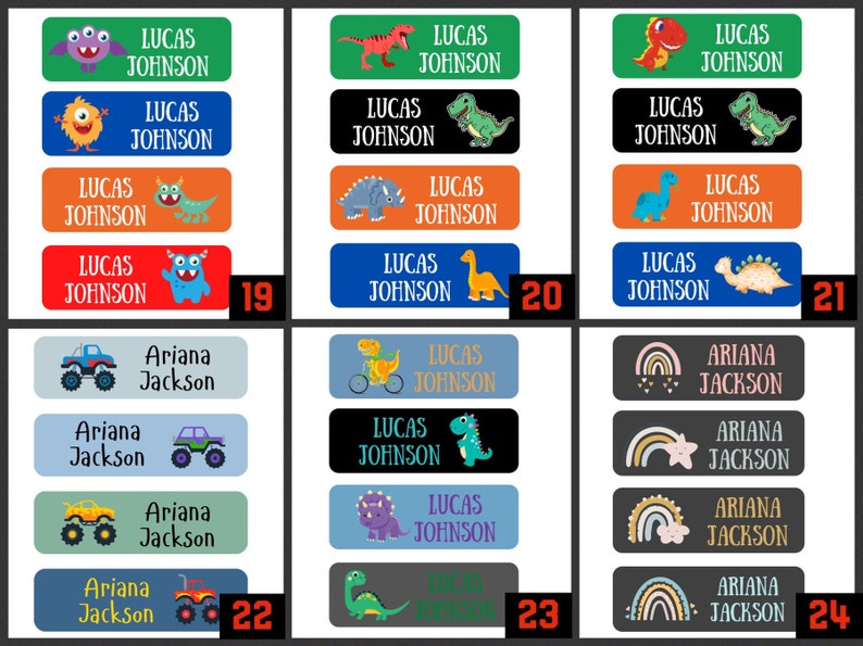 Waterproof Daycare Labels Dishwasher Safe Preschool Labels Etsy