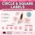 Custom Circle & Square Labels | Waterproof Logo Stickers | Roll Labels for Packaging | 1.5” 2” 2.5” 3” 4” Labels | Same Day Shipping product logo