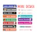 Kids Custom School Supply Labels -Dishwasher Safe - Waterproof Labels -Personalized Name Labels - Labels for School Supplies - Name Stickers
