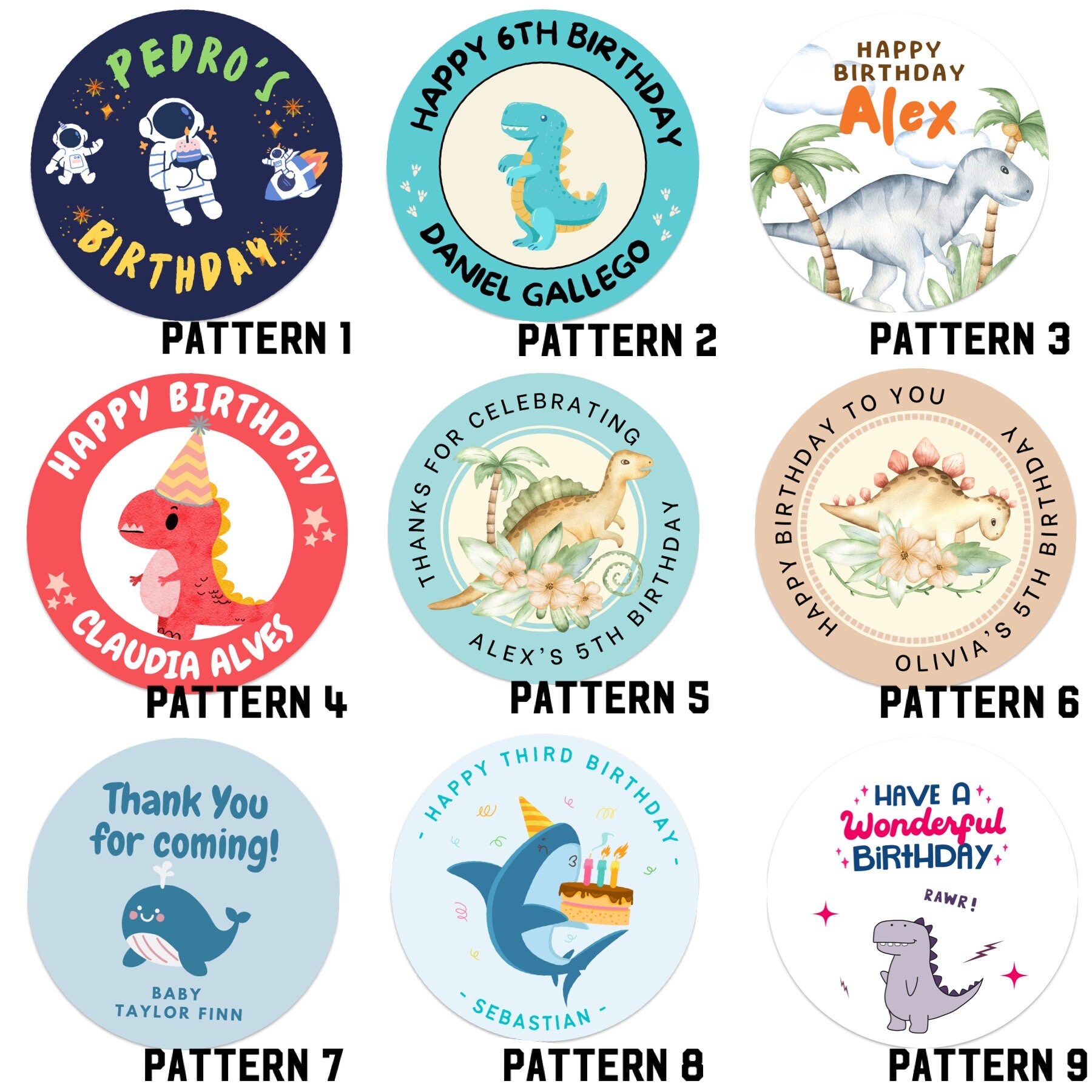 2 Striscioni Personalizzati Per Compleanno Bambini – Decorazione Festa Su Misura Con Nome Ed Età, Formato Piccolo (0,3x0,9 M) O Grande (0,6x1,8 M)