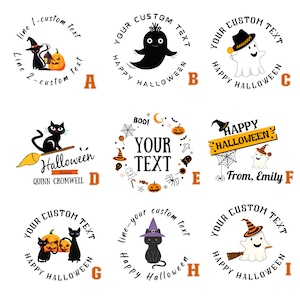 Halloween Stickers Candy Halloween Stickers Pumpkin Trick or Treat Stickers Happy Halloween Labels Treat Bag Stickers Trunk or Treat Bat