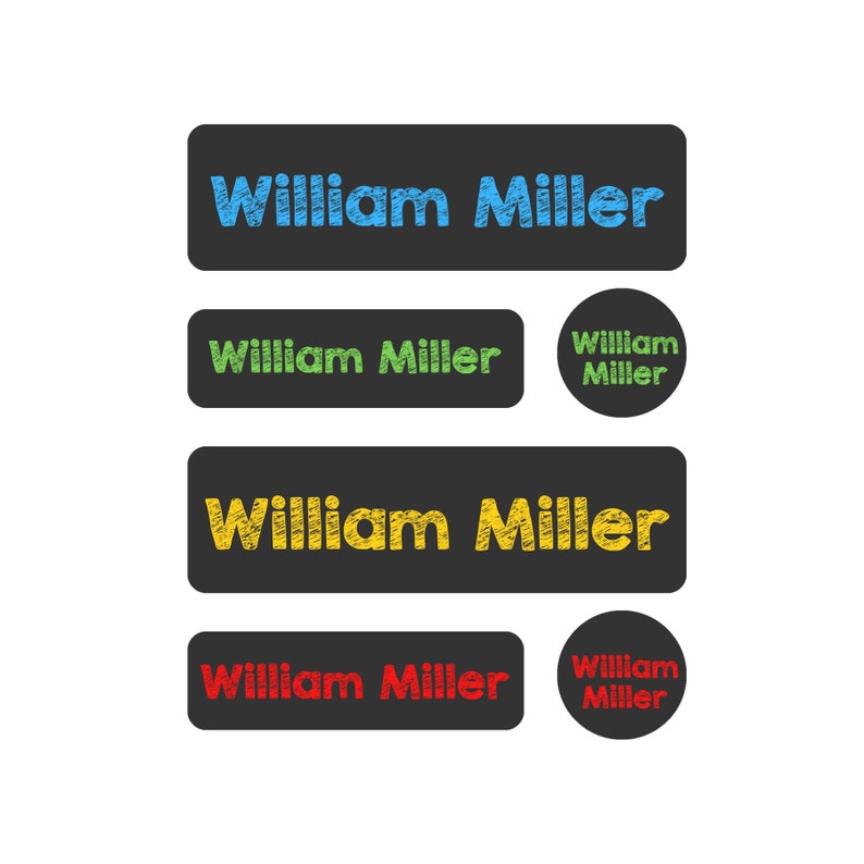 Waterproof Daycare Labels Dishwasher Safe Preschool Labels Name Stickers School Supply Labels Name Labels for School Supplies image 2
