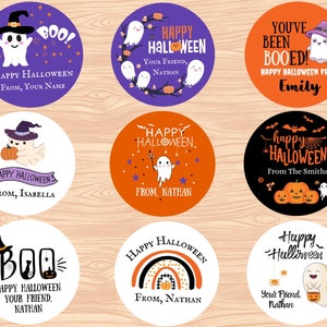 Halloween Stickers Candy Halloween Stickers Pumpkin Trick or Treat Stickers Happy Halloween Labels Treat Bag Stickers Trunk or Treat Bat