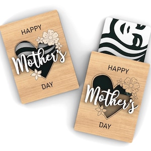 Titular de la tarjeta de regalo del día de la madre / Regalo para mamá mamá / Archivos de corte listos para láser SVG