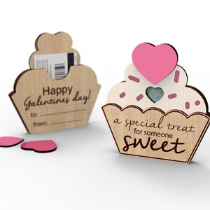 Porte-cartes cadeau personnalisé pour la Saint-Valentin | Filles se célébrant | Amitié féminine | Fichier laser SVG
