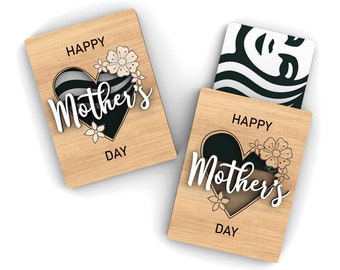 Mother's day gift card holder | Gift for mom mum | Svg Laser-Ready Cut Files