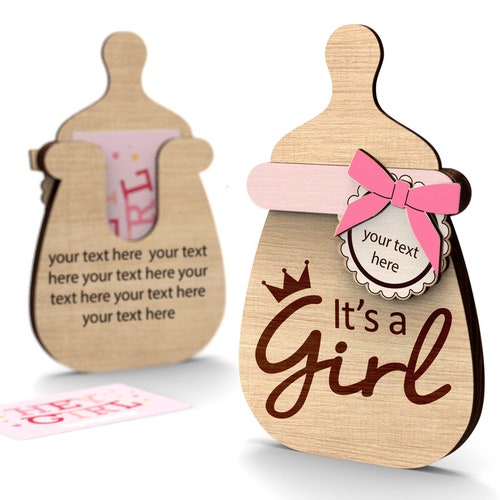 Baby Shower Personalized Gift Card Holder It's a Boy Etsy