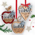 Personalized Gift for Teacher | Apple Christmas Ornament | Gift from Student | Svg Laser-Ready Cut Files product logo