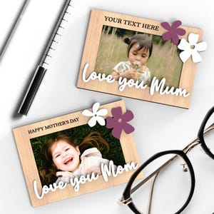 Muttertag Kühlschrankmagnet Fotorahmen | Personalisiertes Geschenk für Mama Mama | geschnitten Datei