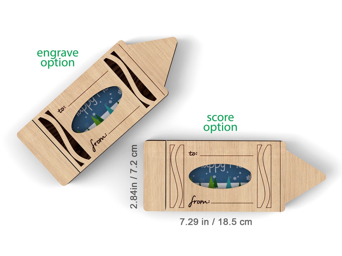 Personalized School Teacher Gift Crayon Gift Card Holder Etsy