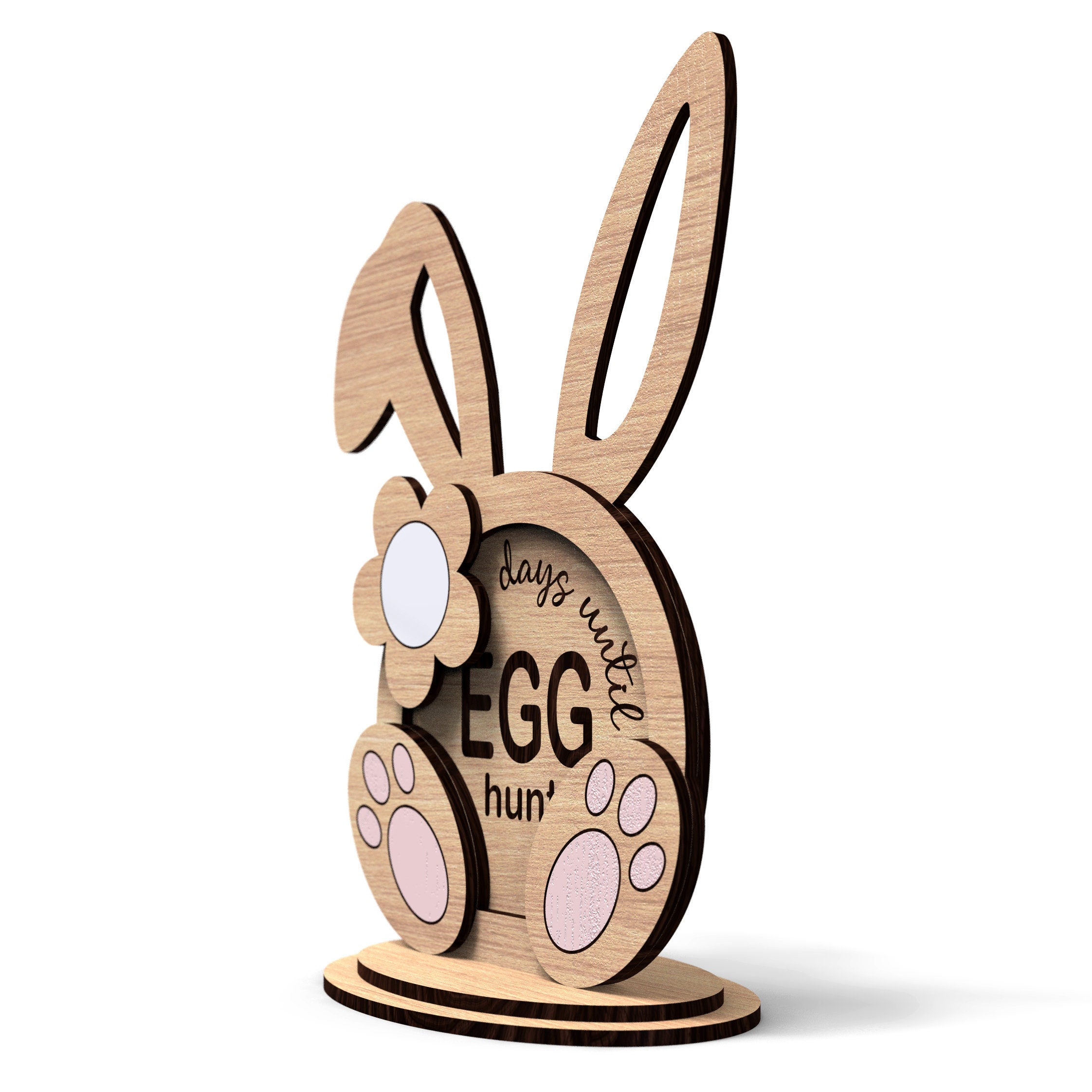Easter Egg Hunt Countdown: Laser Cut SVG File - Etsy