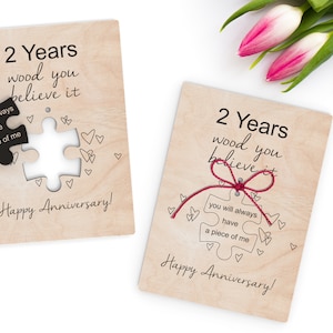 Tarjeta de madera de feliz aniversario: archivos Svg listos para cortar con láser