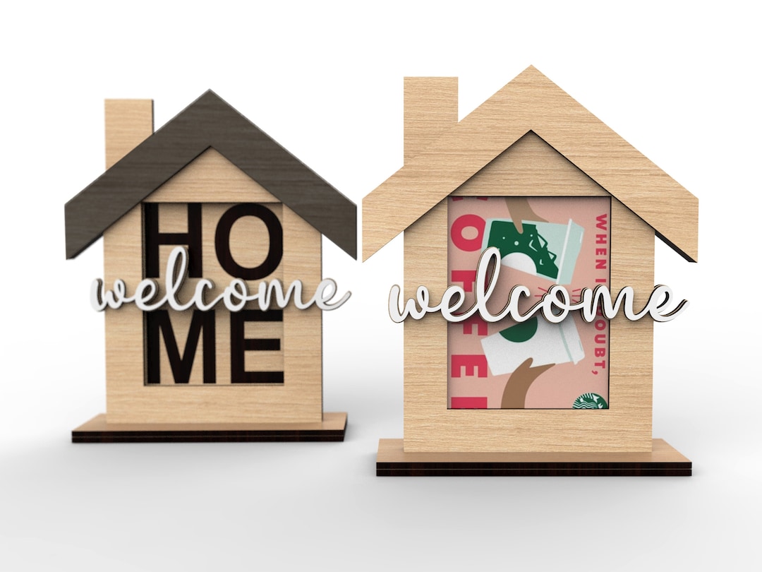 Home Personalized Housewarming Gift Card Holder Realtor Closing
