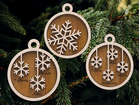 INSTANT DOWNLOAD Svg Laser-Ready Cut Files bundle of 5 Christmas tree ornaments for Table Top Decor INSTANT DOWNLOAD Svg Laser-Ready Cut Files bundle of 5 Christmas tree ornaments for Table Top Decor