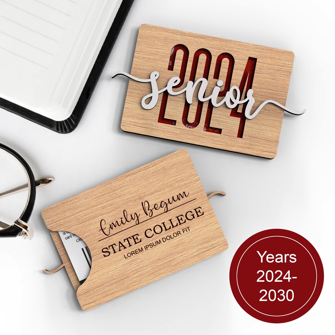 Senior 2024 Gift Card Holder: Laser Cut SVG File - Etsy