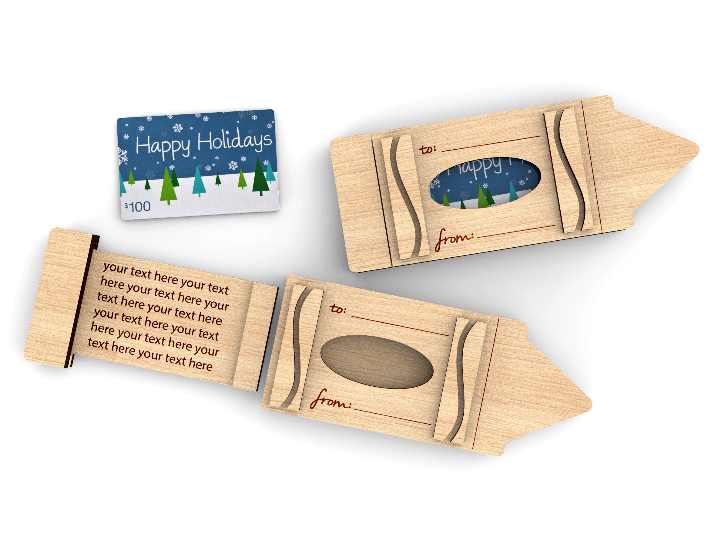 Personalized School Teacher Gift Crayon Gift Card Holder Etsy