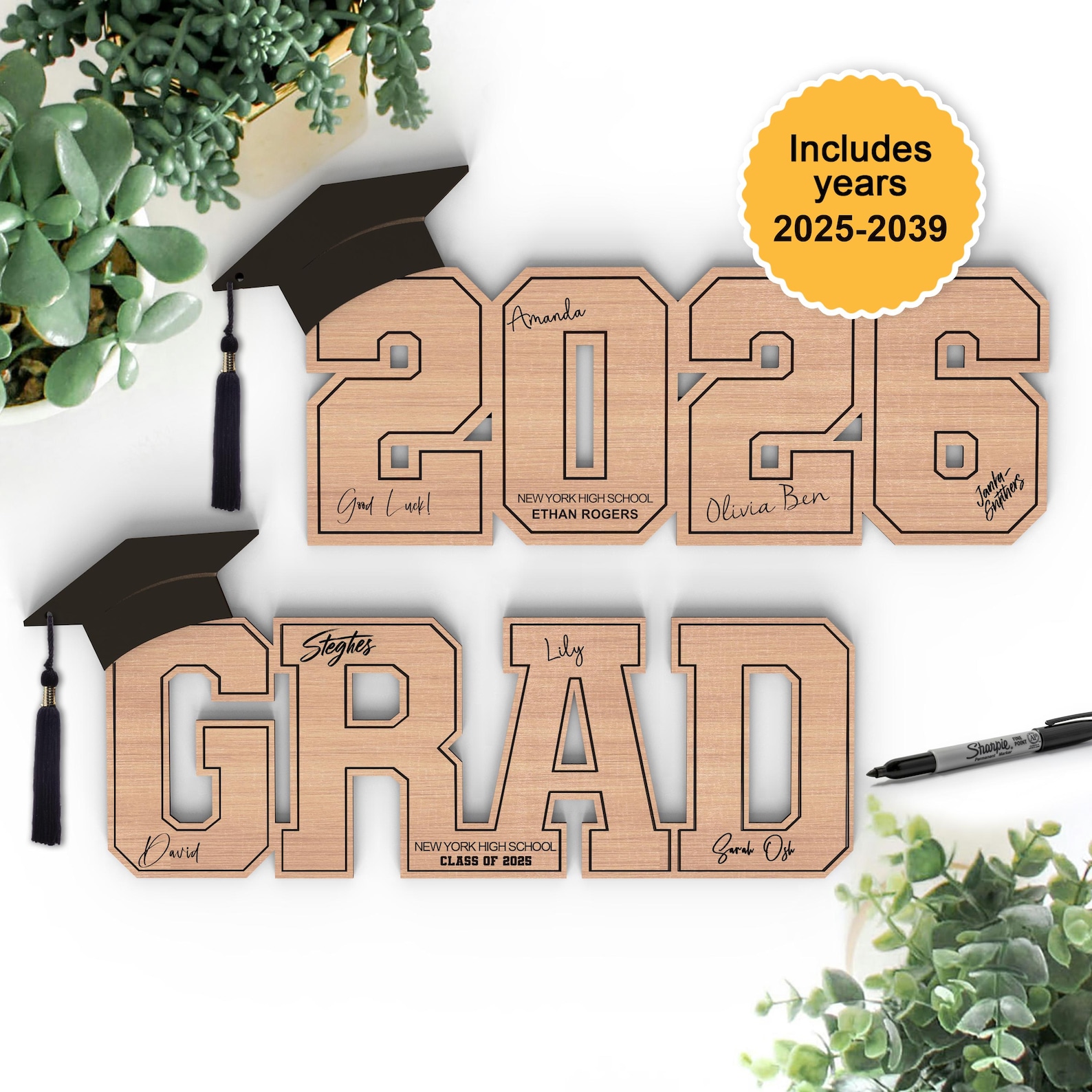Graduation Signature Item Examples Graduation Sign | Grad Signature Board Svg | Grad 2026, Class of 2026 ...