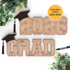 Graduation Sign | Grad Signature Board Svg | Grad 2026, Class of 2026 | Keepsake Gift for Graduate | Svg Glowforge Laser-Ready Cut Files