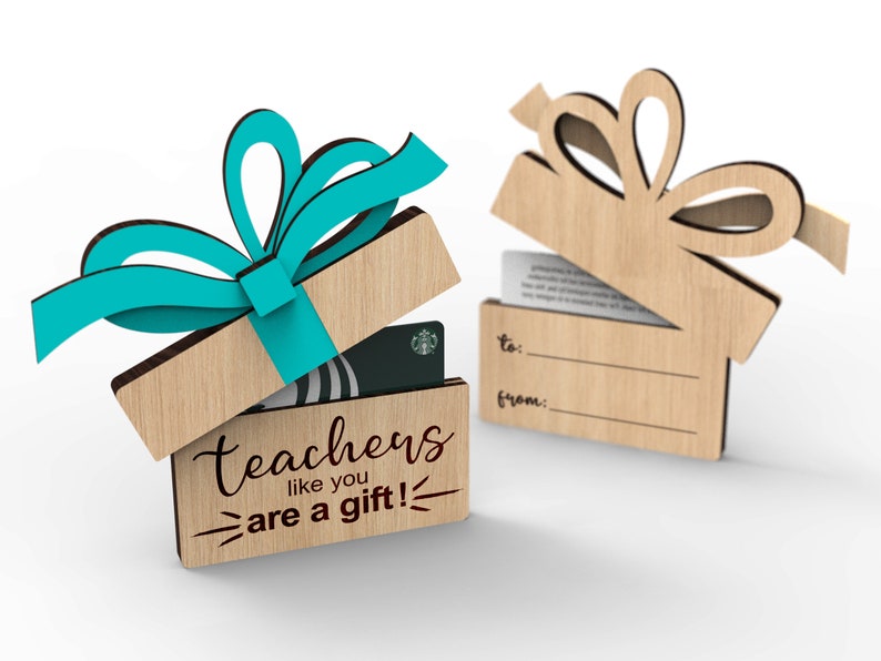 Gift Card Holder Teachers Like You Are a Gift Personalized Etsy