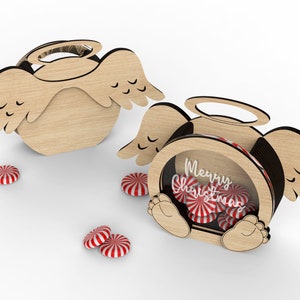 thumbnail image 2 of Unque Chrstmas Cat Wood Block Sgns, Festve Cat Decoratons For 2 of 11