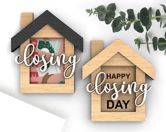 Happy Closing Day | Realtor Closing Gift Card Holder | Real Estate Agent Gift | Svg Laser-Ready Cut Files