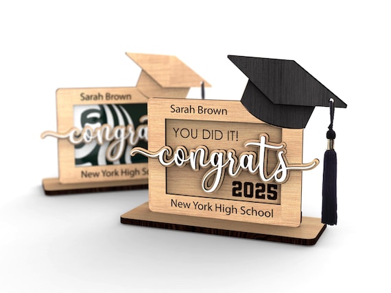 Graduation Congratulations at School, University or College | Gift Card  Holder | Class of 2025 | Graduation Trophy Svg Laser-ready Cut Files - Etsy