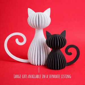 Cats family STL File bundle | Minimalist mom and Baby Cats | Japandi Cat and Kitten Sculptures | 3D Printable Decor | Commercial License