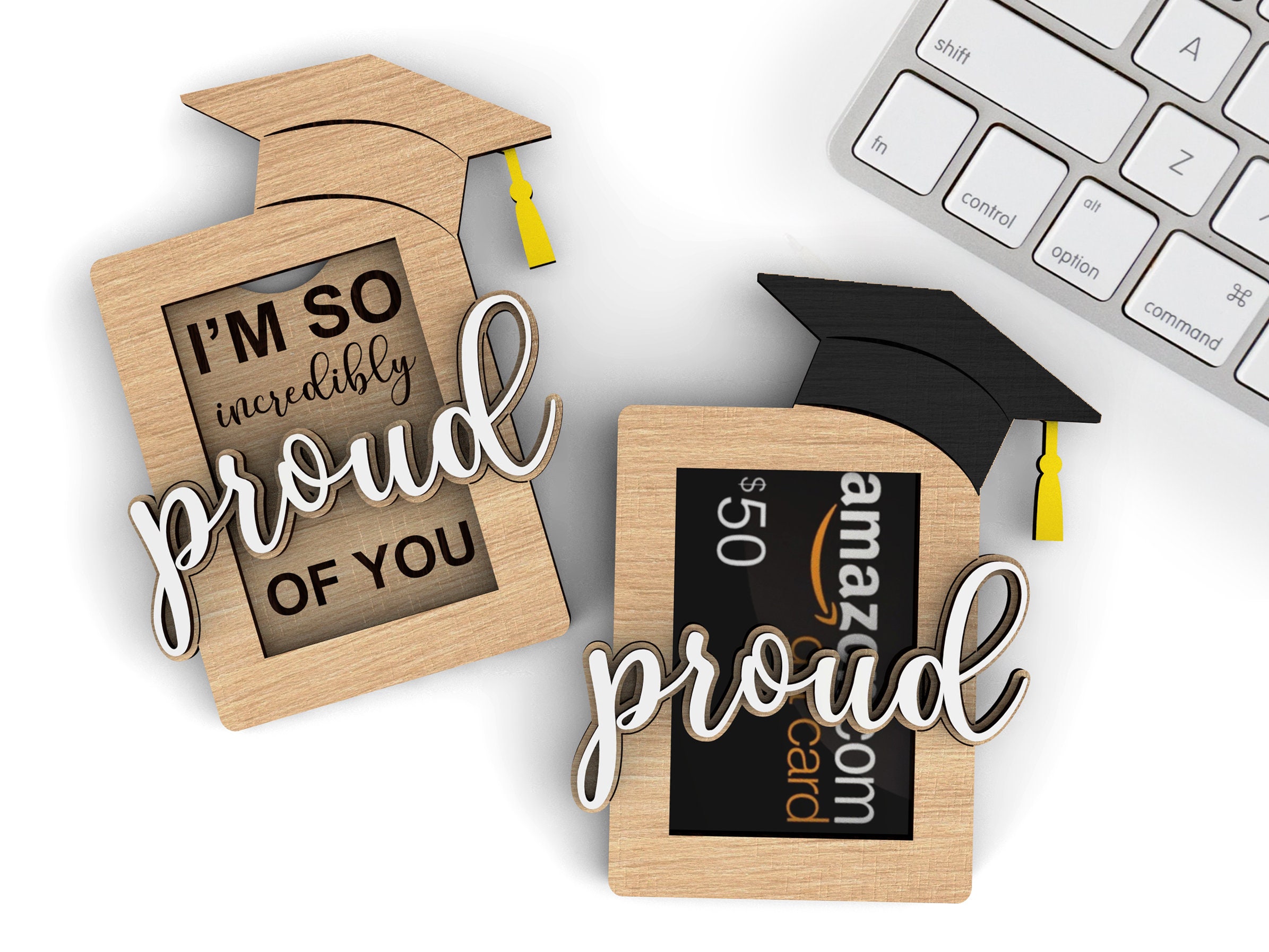 Graduation gift card holder I'm so proud of you Senior Svg Laser-Ready Cut Files Glowforge