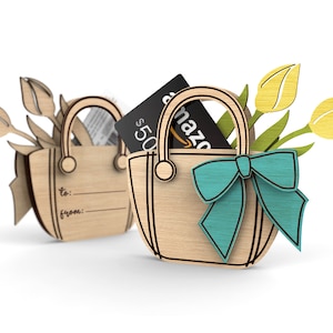 Purse gift card holder | Gift for Her | Coquette | All occasions gift | Commercial License | Svg Laser-Ready Cut Files