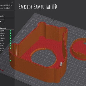 STL print file 3D Christmas cute bear lantern for Bambu Lab LED