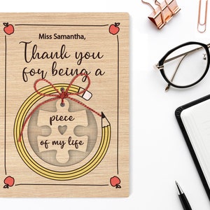 Personalized Teacher's gift | Teachers appreciation    - Svg Laser-Ready Cut Files