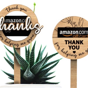 Teacher Appreciation Gift Card Holder | Thank You Gift | Daycare Nursery Preschool Gift Tag | Set of 2 - Svg Laser-Ready Cut Files