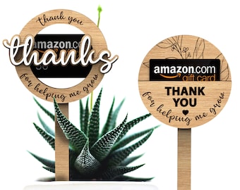 Teacher Appreciation Gift Card Holder: Laser Cut Files (SVG, DXF, PDF)