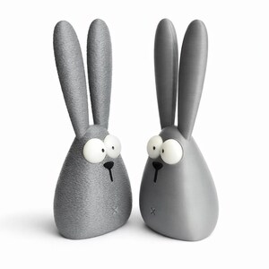 Easter Bunny STL / 3MF | Minimalist Rabbit 3D Print Files | 2 Designs Set | Modern Cute Desk Decor | Commercial License
