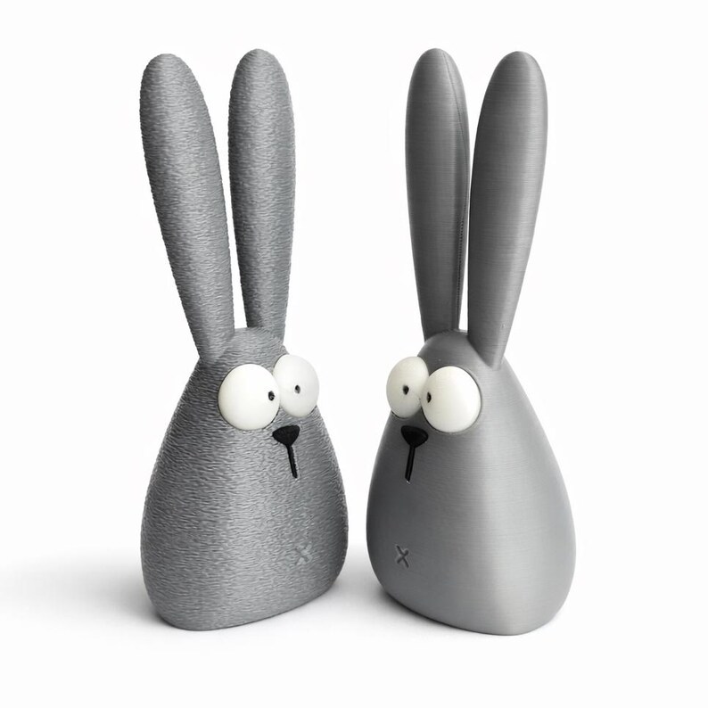 Easter Bunny STL / 3MF | Minimalist Rabbit 3D Print Files | 2 Designs Set | Modern Cute Desk Decor | Commercial License