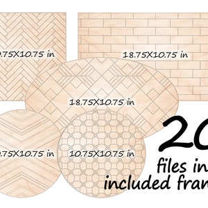 Patterns Pack #1  - Svg Laser-Ready Cut Files - INSTANT DOWNLOAD