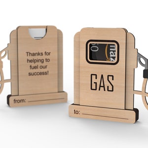 Personalisierter Gas Geschenkkartenhalter | Geldhalter Vorlage | Mitarbeiter Wertschätzung | Team Mitglied Danke | geschnitten Datei