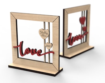 Valentine's Day Love Decor: Laser Cut Files (Instant Download)