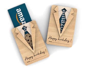 Personalized birthday gift card holder | Happy Birthday | Gift for him | Male gifts | Svg Laser-Ready Cut Files