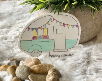 Happy Camper Sticker