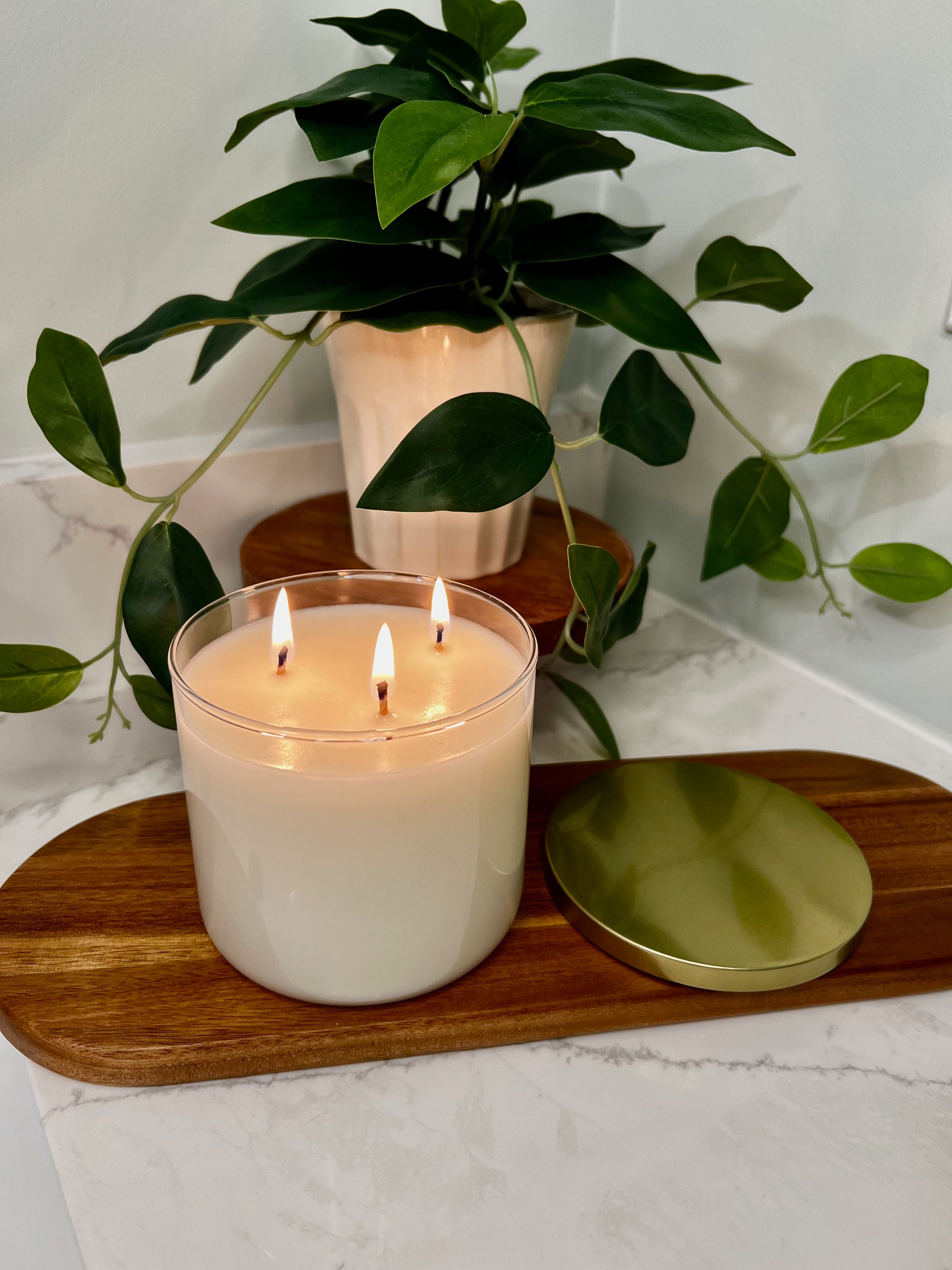 Zen Spa With Floating Candle And Jigsaw Puzzle