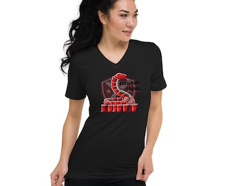 Women's v-Neck Feed the Snake - DC Defenders