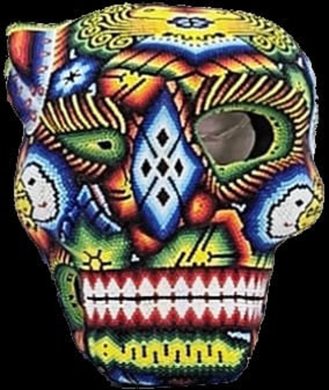 Duality Mask, Life and Death Huichol Mask - Etsy