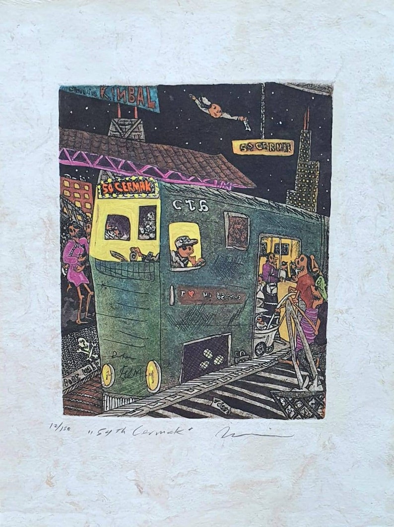 Nicolas De Jesus Etching 54th Cermark Color - Etsy