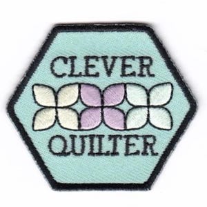 Clever Quilter Merit Badge - Iron on